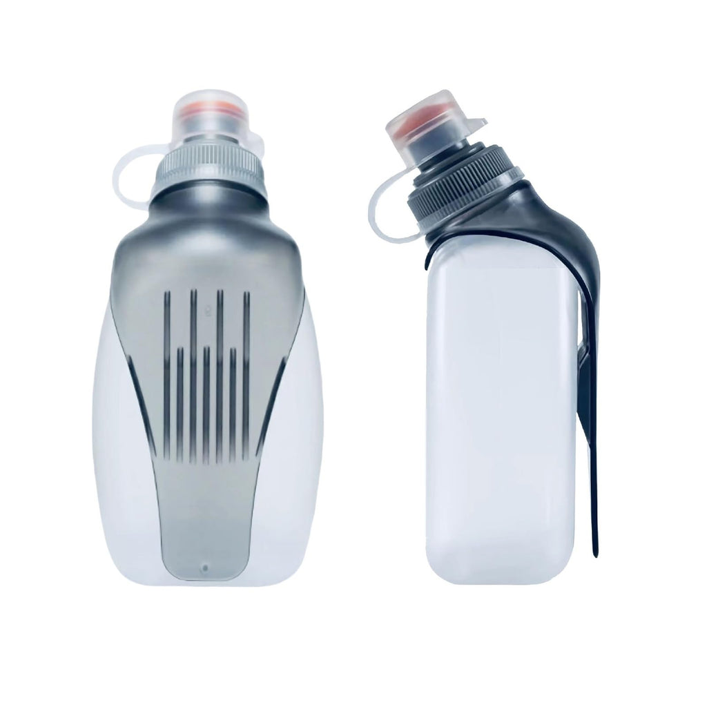 Water Bottle for Running No-Bounce with Quick-Clip & Dust-Proof Cap 8.8oz(250ml) BPA-Free Soft Flask for Running Walking Hiking Cycling(1 Pack)