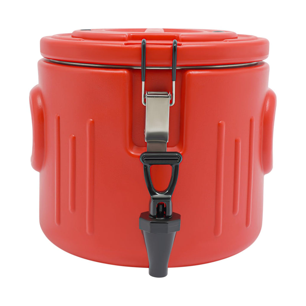 Insulated Beverage Dispenser - 7.5Gal Stainless Steel Hot and Cold Beverage Server with Spigot Handle, Commercial Thermal Container for Water Coffee Drink Catering Restaurant