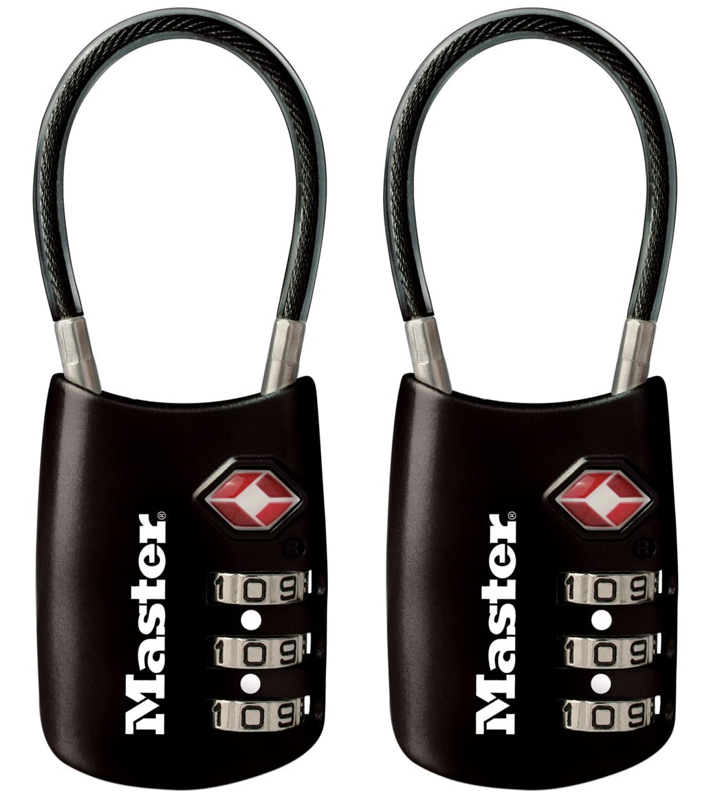 Master Lock 4688D Set Your Own Combination TSA Approved Luggage Lock, 1 Pack, Silver