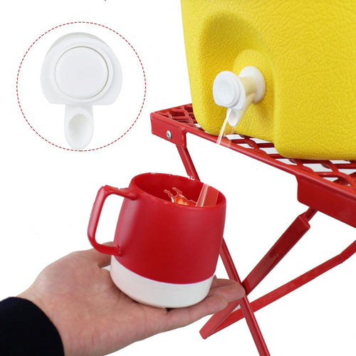 2 Piece Push-Button Cooler Spigot for Igloo 2, 3, 5, 10 Gallon Beverage Cooler, Reusable Water Cooler Kettle Faucet Replacement Parts