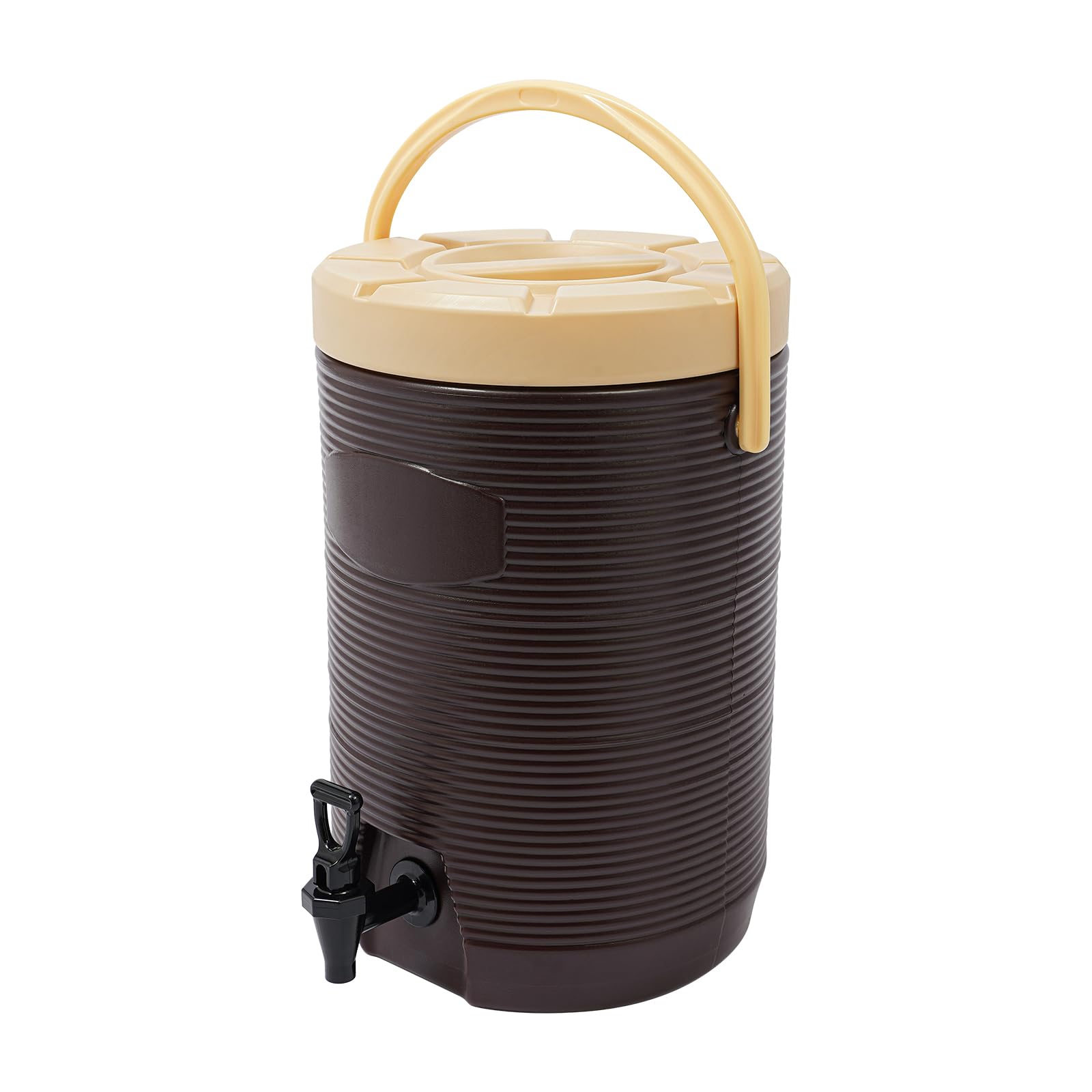 Stainless Steel Insulated Beverage Dispenser, 13L/3.4Gal Thermal Hot and Cold Drink Dispenser with Spigot for Tea Coffee Milk Water Juice (Red)