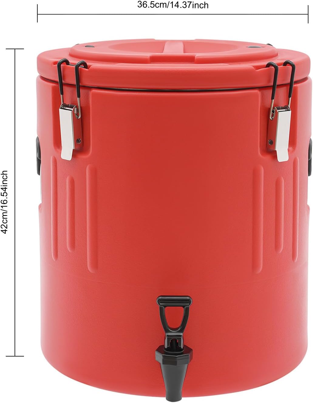 Insulated Beverage Dispenser - 7.5Gal Stainless Steel Hot and Cold Beverage Server with Spigot Handle, Commercial Thermal Container for Water Coffee Drink Catering Restaurant