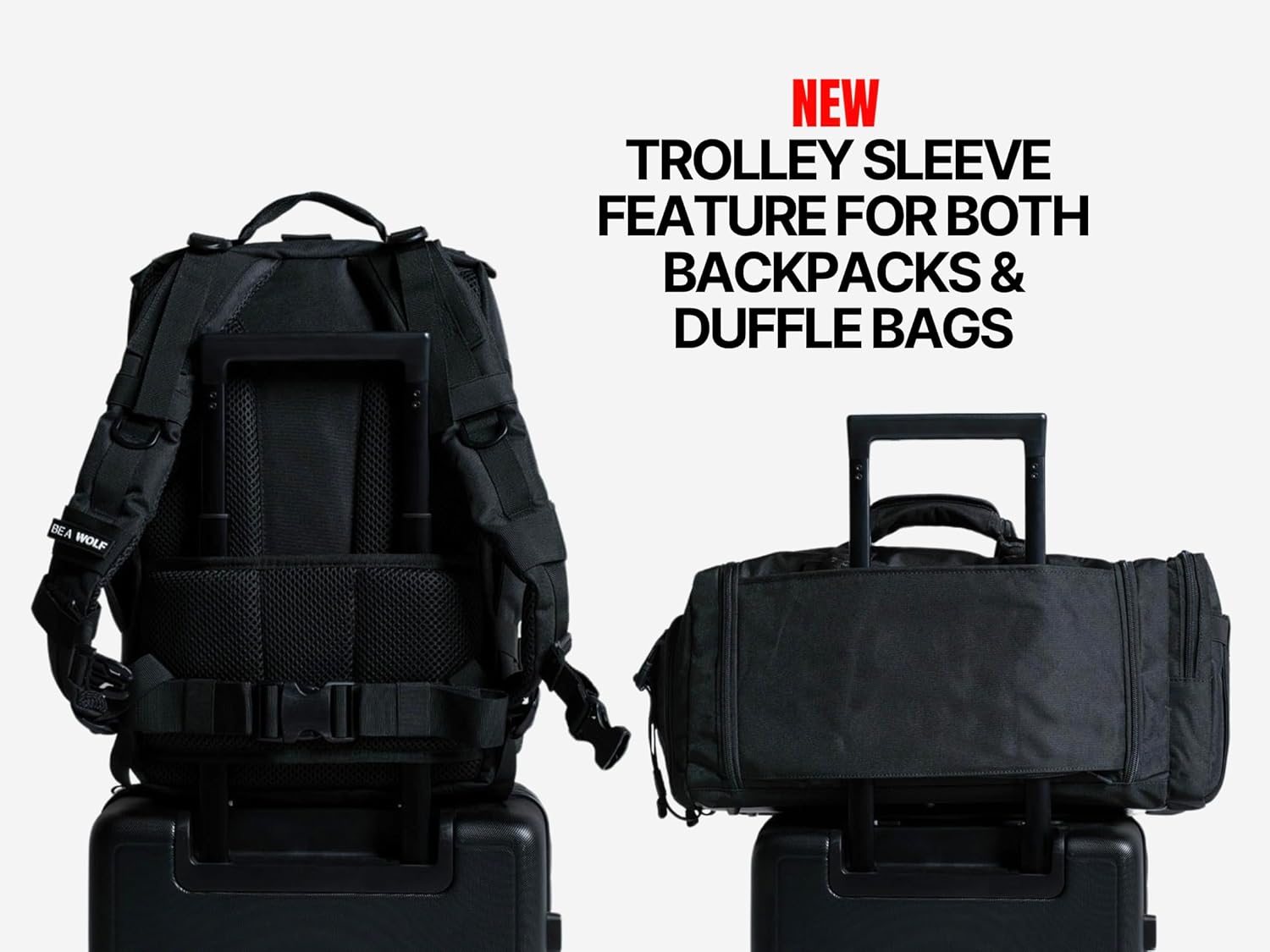 WOLFpak 25L Athletic Gym Backpack - Durable 1000D Waterproof Oxford Material with MOLLE Webbing, Laptop Pocket & Dual Cup Holders, Durable Fitness/Travel/Military Daypack (Nightshade Edition)