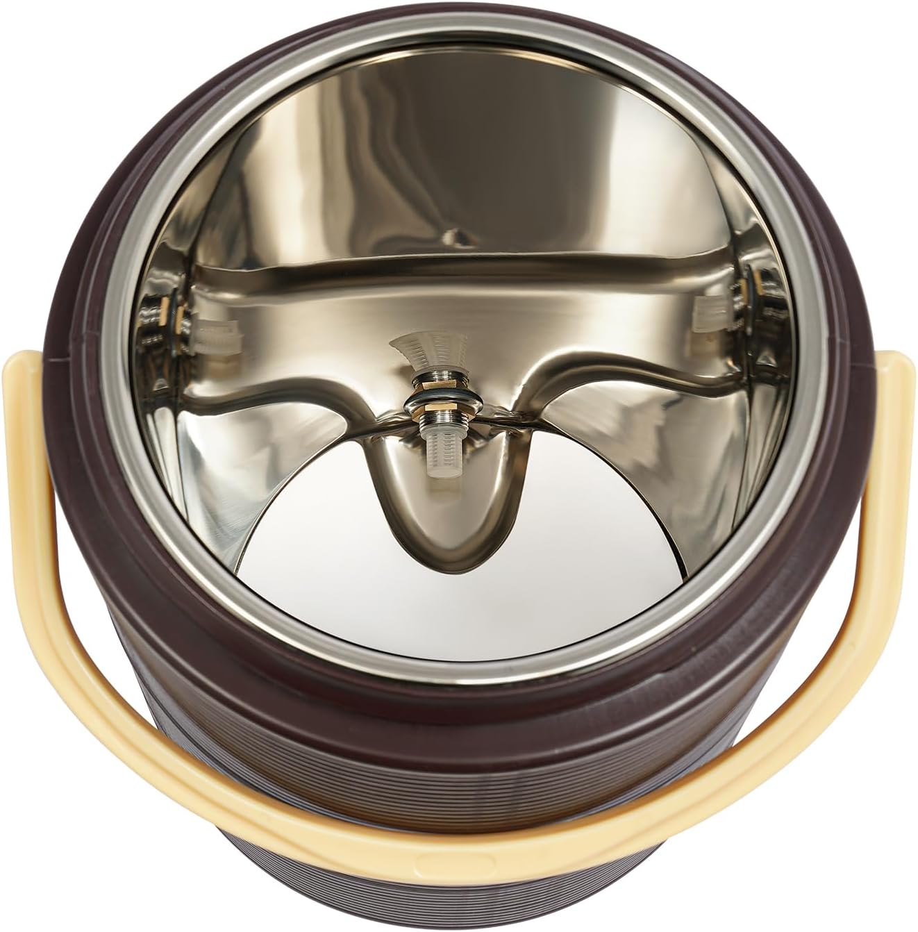 Insulated Beverage Dispenser - 4.5 Gal Stainless Steel Hot and Cold Drink Dispenser with Spigot & Handle, Commercial Thermal Container for Water Coffee Drink Catering Restaurant (Brown)