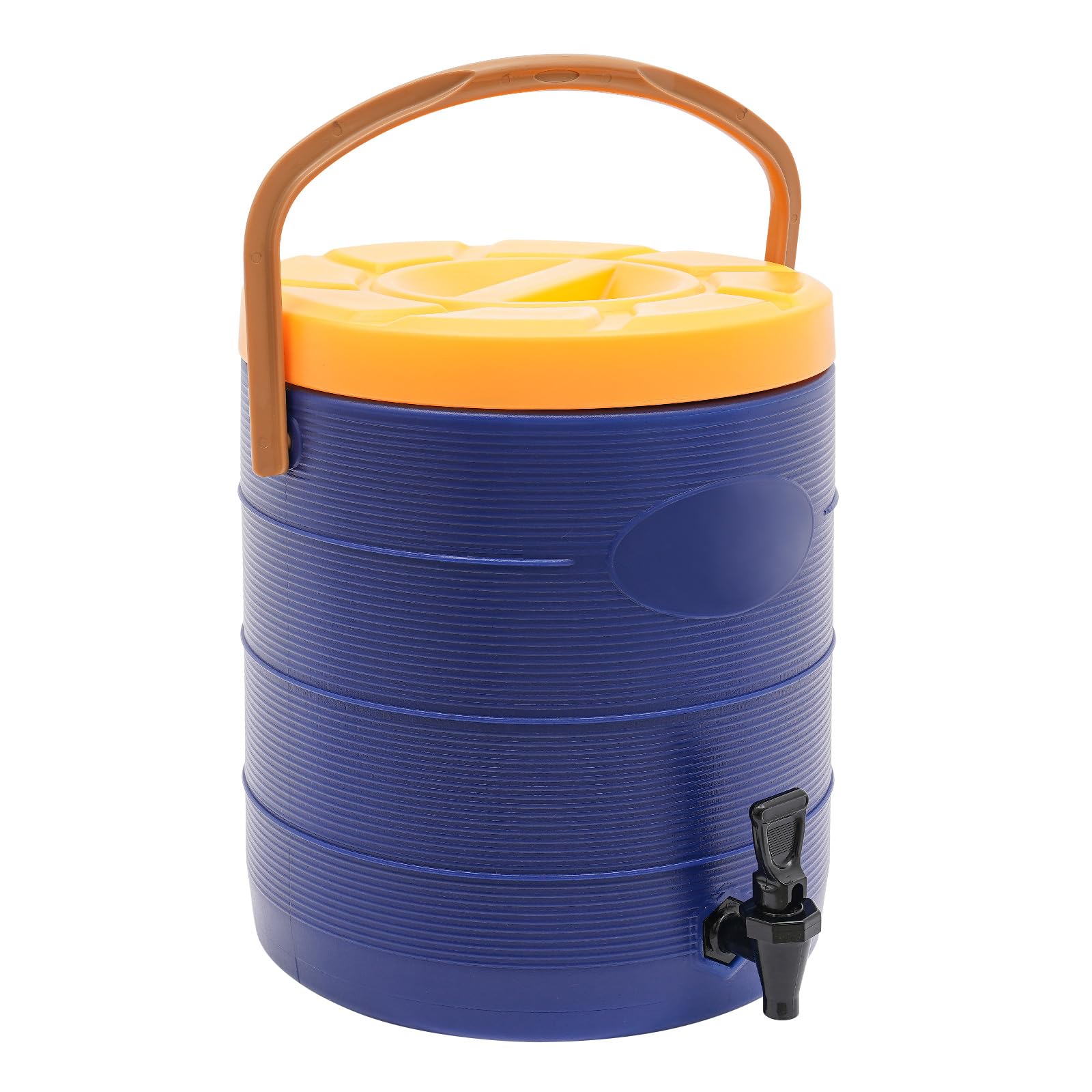 Stainless Steel Insulated Beverage Dispenser, 13L/3.4Gal Thermal Hot and Cold Drink Dispenser with Spigot for Tea Coffee Milk Water Juice (Red)